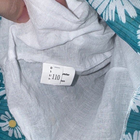 EUC- Bundle- Floral Ruffle Kids Dresses - Blue and Green- Size 4T-5T - Picture 5 of 6